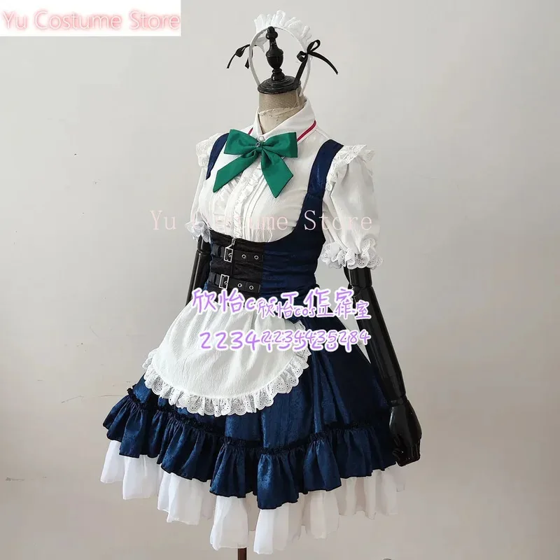 

Хэллоуин играть роль Touhou Project Izayoi Sakuya горничная наряд платье косплей костюм Cos игра аниме вечерние униформа одежда 5