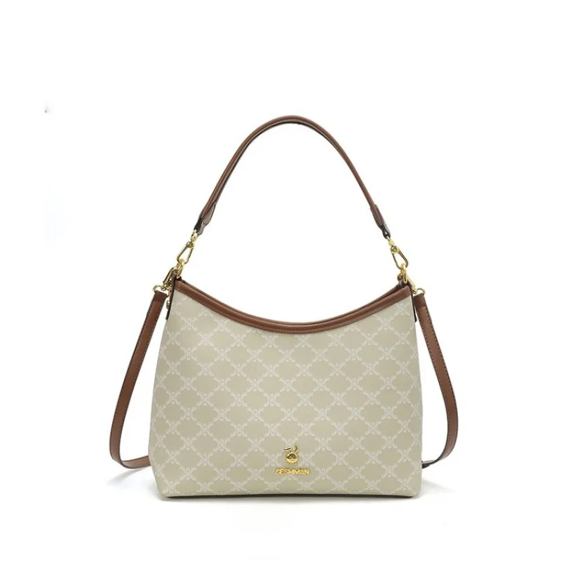 

Fashionable Ladies Shoulder Bag Made Of Leather Boasting Paris Style And Casual Vintage Elegant Look​