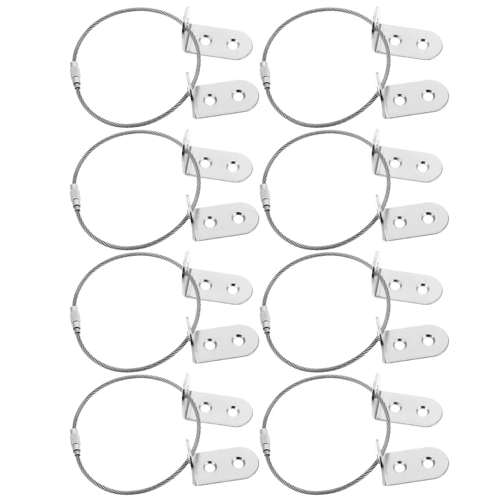 8Pcs Furniture Anchors Anti Tip L Angle Bracket Baby Proofing Cabinet Dresser Wall Mount Safety Fixator Anti-Tip Bracket Kit