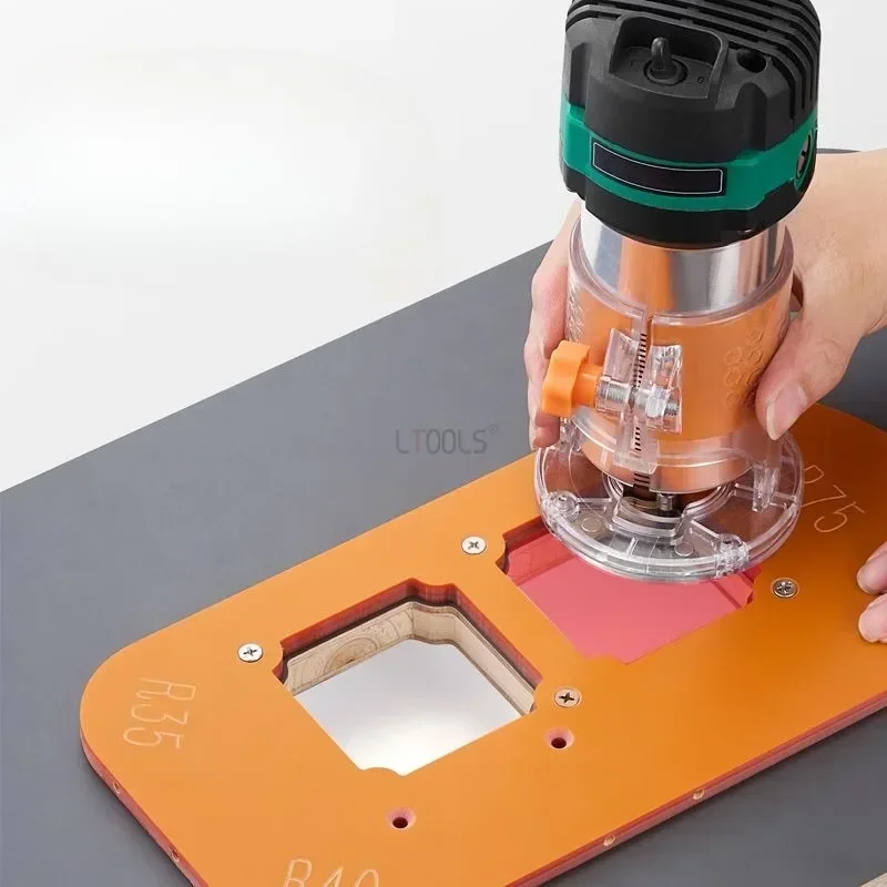 Wardrobe Drawer Arc Corner Cutting Template Trimming Machine Cutting Fillet Template Thickened Multi-angle Half Circular Mold