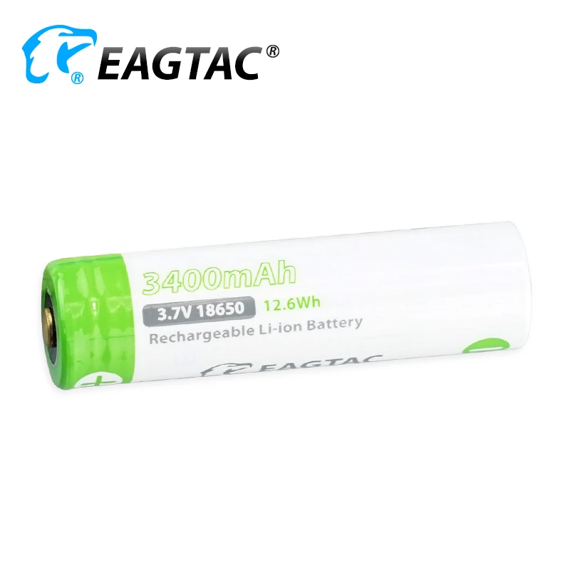 

EAGTAC 18650 3400mAh 3.7V Protected Li-ion Battery (10A discharge) Japan Cell SKU1575