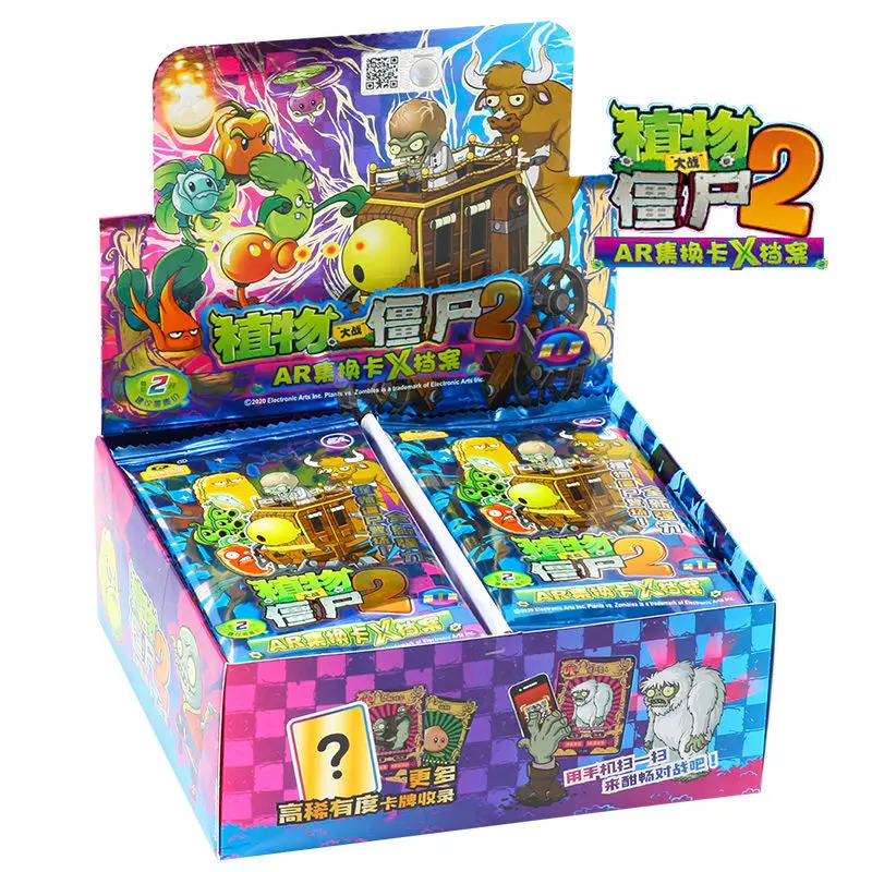 Faucet TS VS ZOMBIES-Ensemble complet de cartes de combat AR, cartes flash, jouets pour enfants, 30 paquets de 240 cartes de jeu intégrés