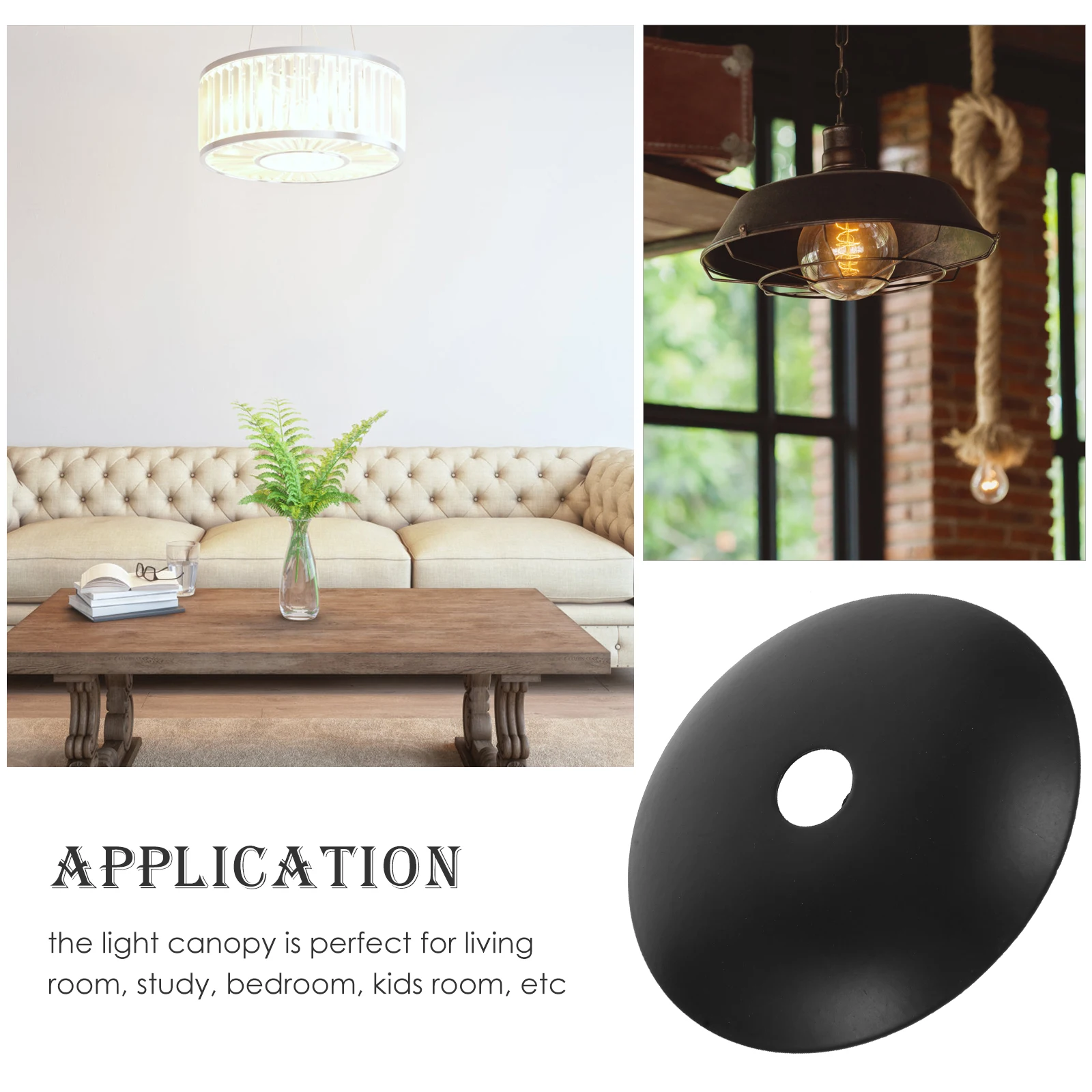 

6Pcs Ceiling Canopy 60Mm Metal Chandelier Plate for Pendant Light Retro Industrial Lamp Cover Decor Lighting Fixture Hardware