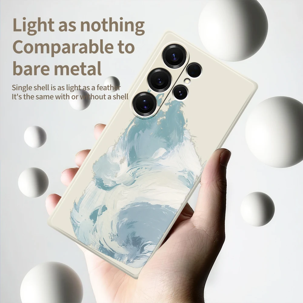 핸드 페인팅 폰 케이스 (삼성 갤럭시 S21 S22 S23 S24 S25 울트라 플러스 5G S20 FE S10 플러스 S21 FE S23FE S24FE 실리콘 커버)