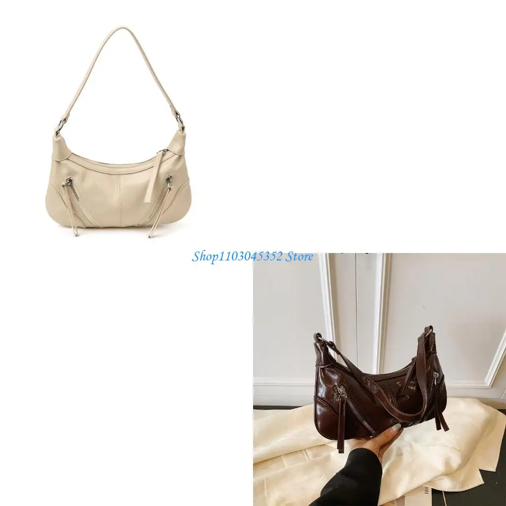 

PU Armpit Bag With Tassels Embellishments Shoulder Bags Crossbody Handbag Suitable For Casual And Social Gatherings