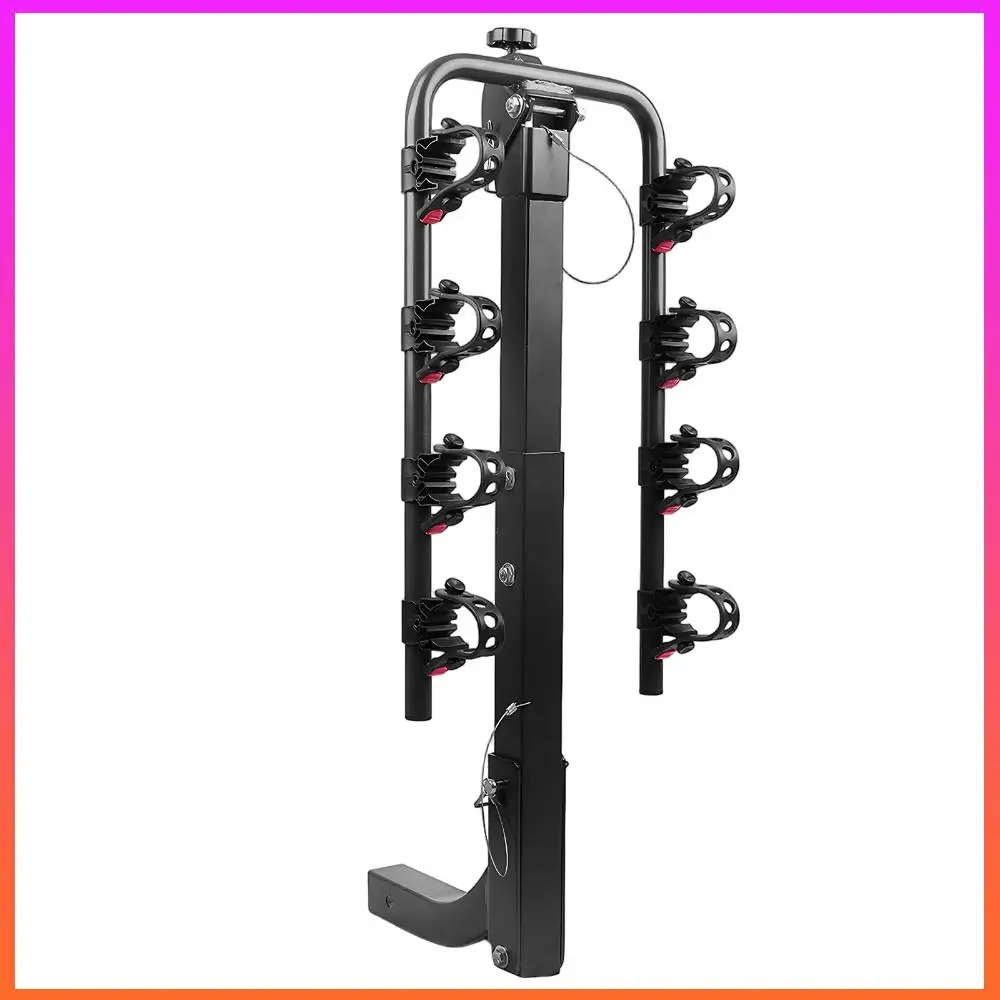 حامل دراجة قابل للطي، حامل دراجة قابل للطي، 4 دراجات للسيارات والشاحنات وسيارات الدفع الرباعي الصغيرة #6