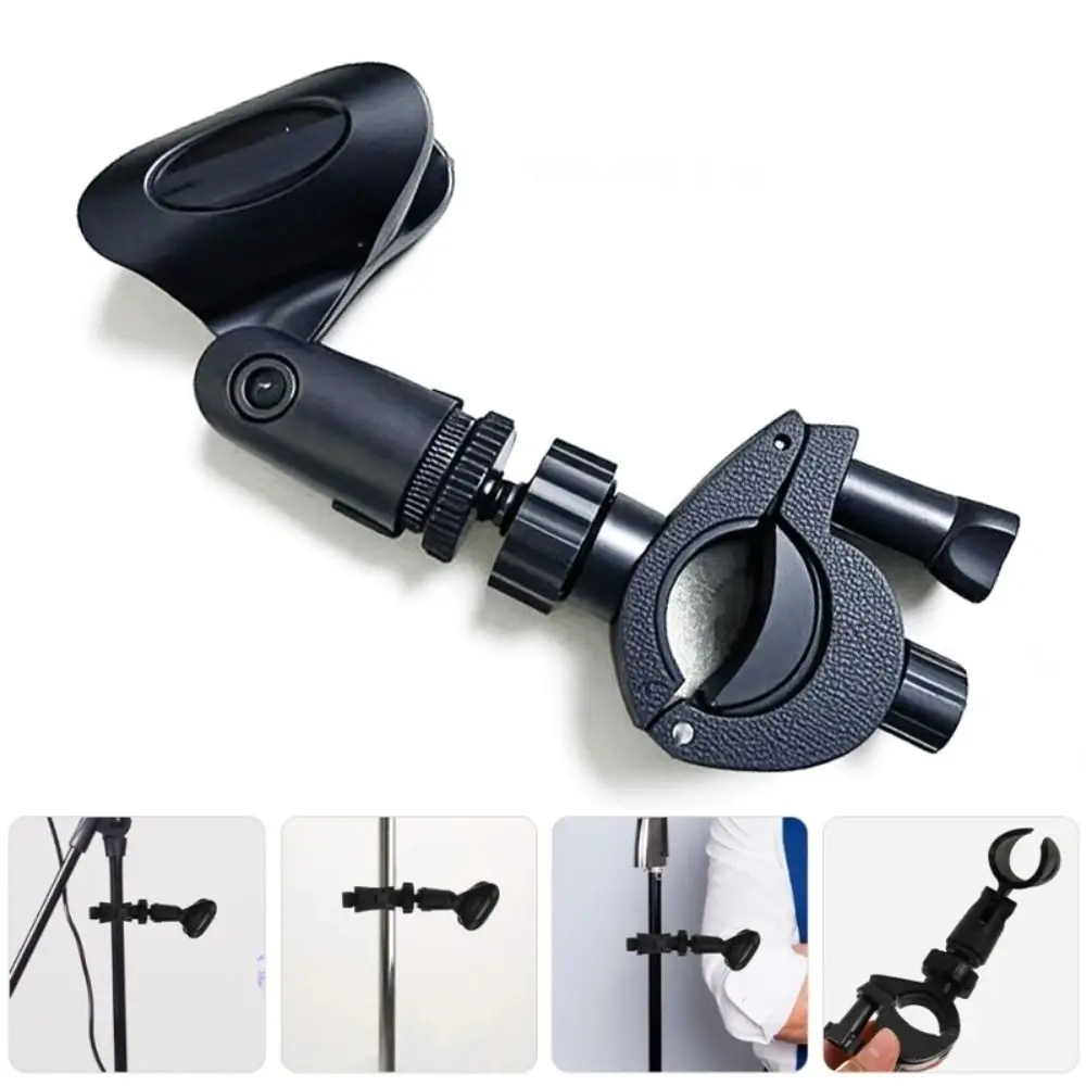 Compact Plastic Microphone Extension Clip Flexible Mounting Hardware Wireless Mic Holder Stable Speaker Stands