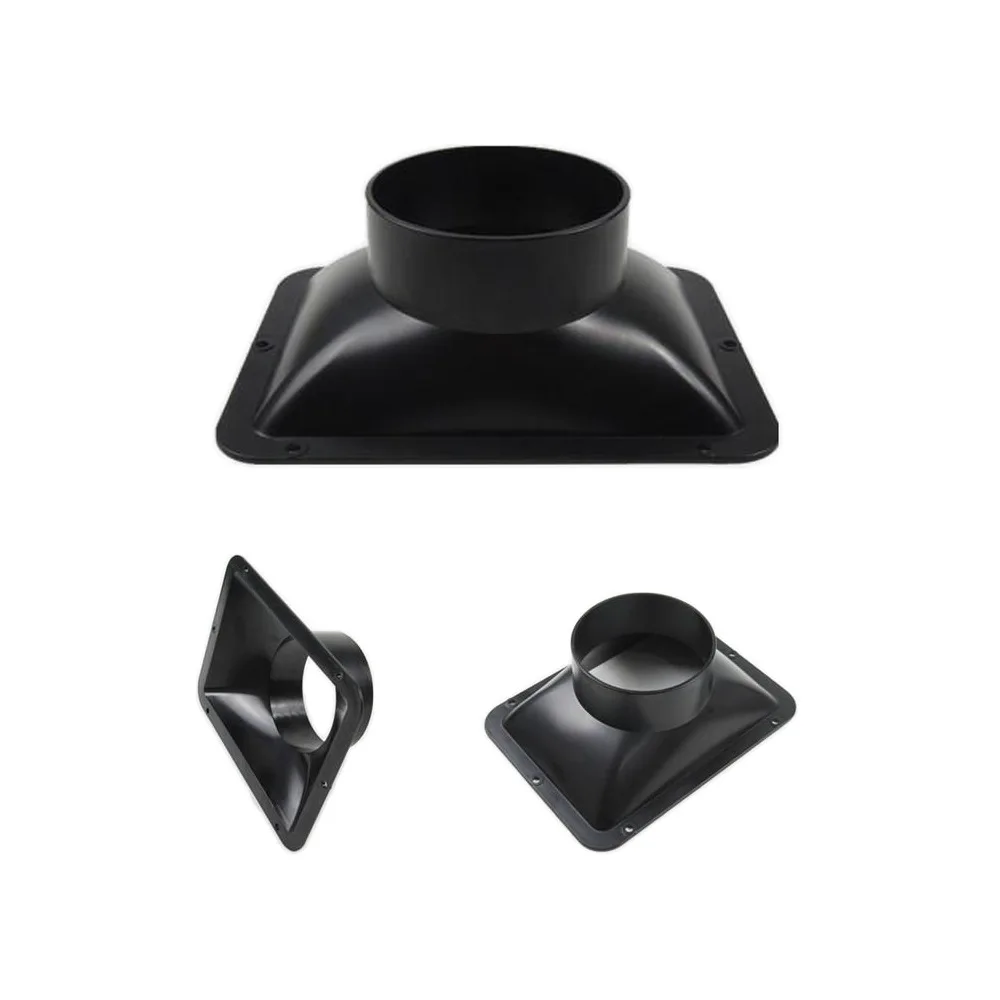 1x Long Duct Fan Hose Adapter Wall Flange Vent Connector Kitchen Hood Ventilation Adapter Home Ventilation Duct Flange Connector