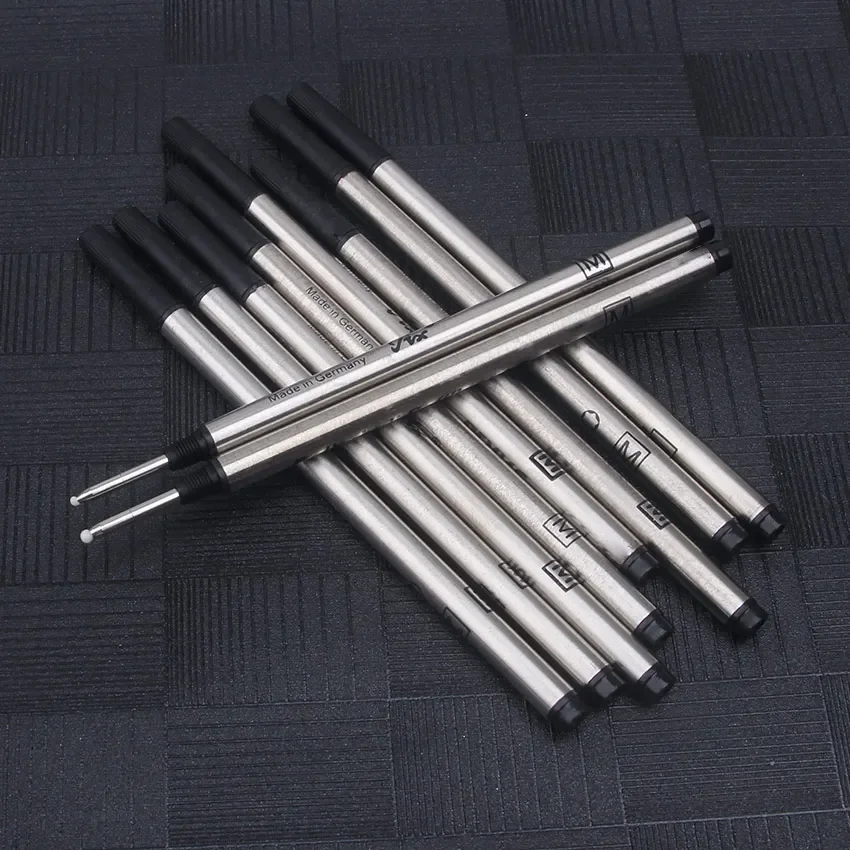 10 Pcs/lot Roller Rollerball Pen Refill Blue / Black Ink M 710 Type M Point Smooth Writing Pen Accessories