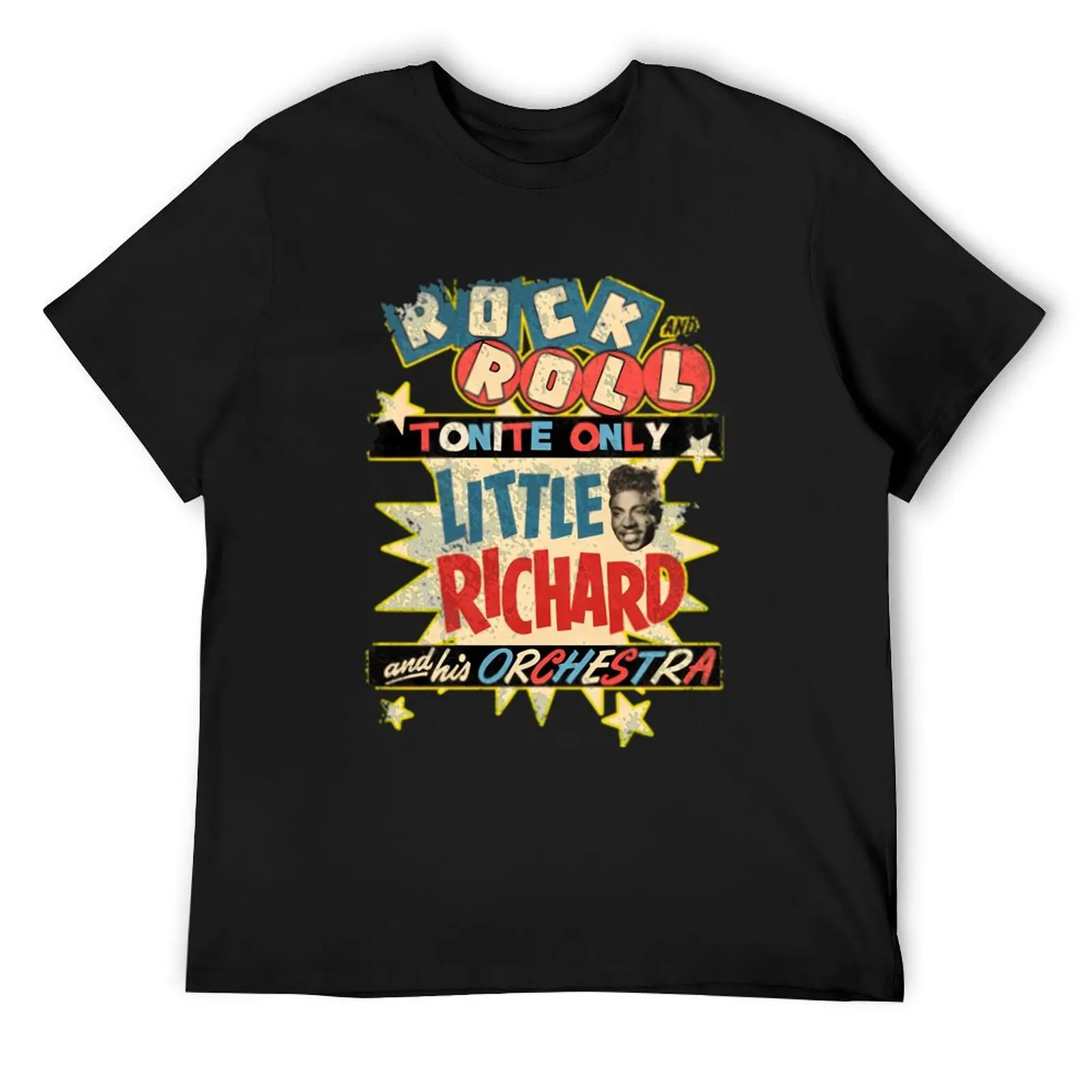 

Little Richard Concert T-Shirt vintage t shirts Short sleeve tee new edition t shirts for men pack