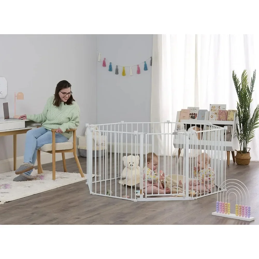 

#For 192-Inch Super Wide Adjustable Baby Gate and Play Yard, 4-In-1, Bonus Kit, 4 Count (Pack of 1&