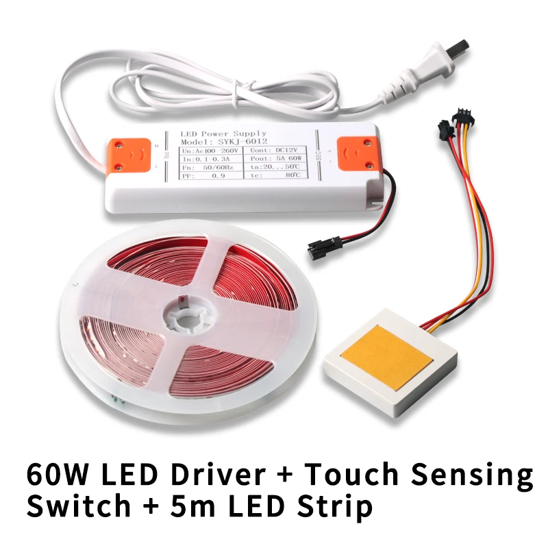 LED-Licht 12V Spiegel-Touch-Dimmer-Schalter Spiegelleuchte Farbtemperatur-Regler Touch-Schalter Schminktisch-Spiegelleuchte – Detail 9