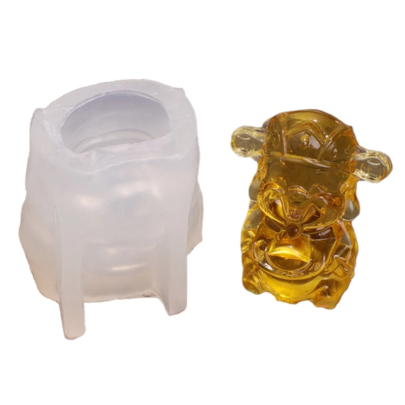 God of Wealth UV Crystal Epoxy Mold Handmade Car Decorations Resin Silicone Mould DIY Crafts Handmade Soap Mold
