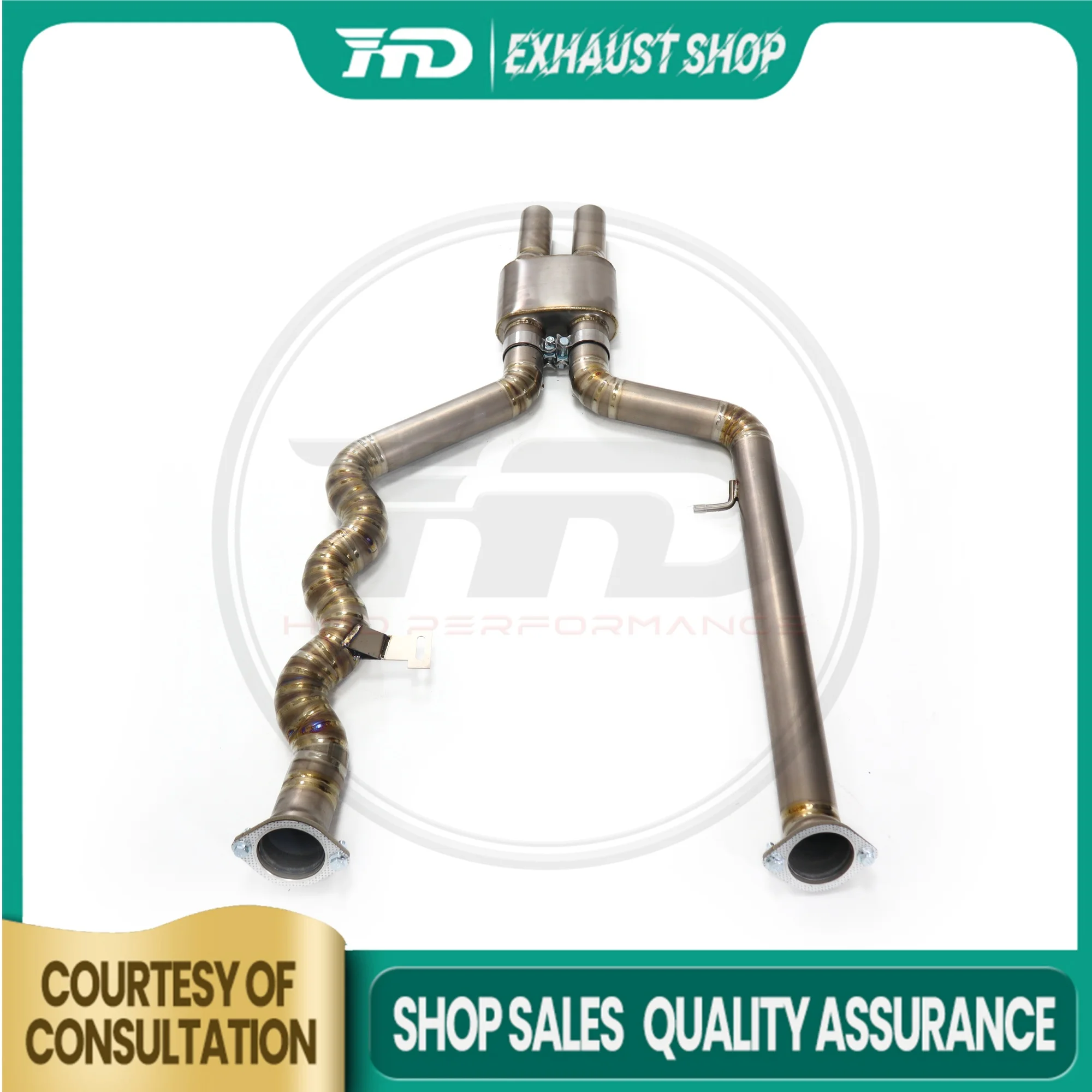 

Customizable Middle Pipe For BMW M3 M4 G80 G82 Titanium Alloy Exhaust System Car Parts Non-destructive Installation HMD