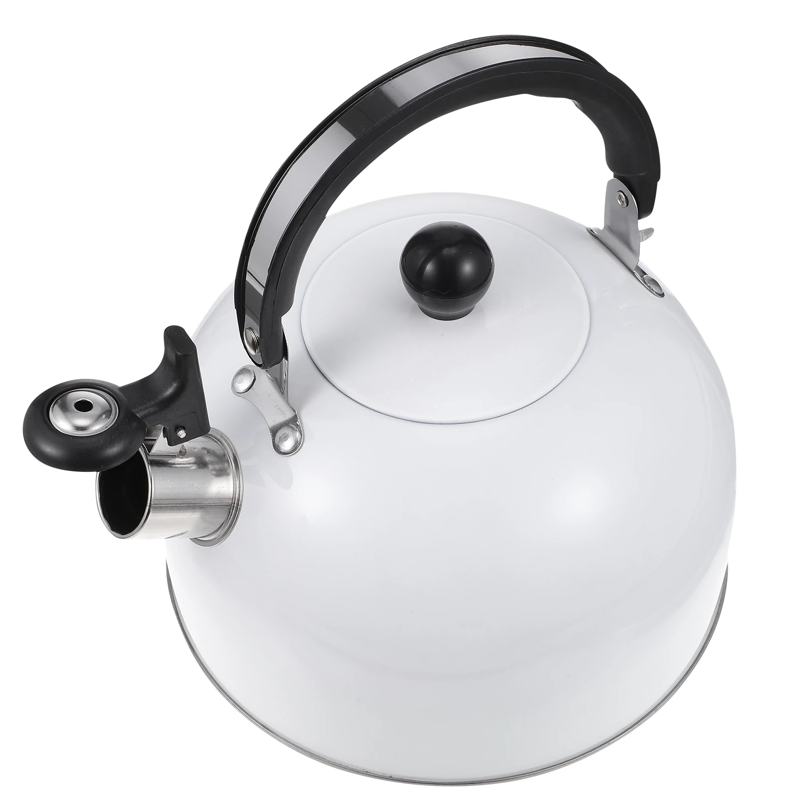 

Stainless Steel Water 3L Random Color Whistling Boiling Kettle Heat Insulated Handle Large Spout Fast Safe Stovetop Kitchen Tea