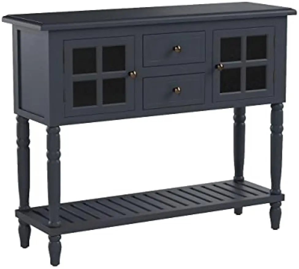 

Morgan Two Door Console Table, Antique Navy