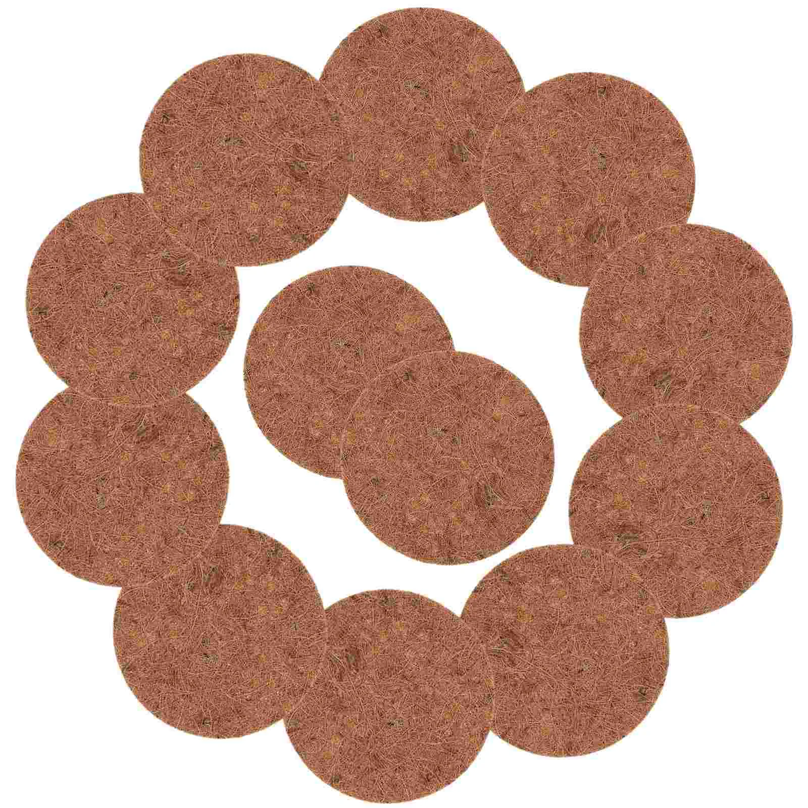 

12 Pcs Pigeon Nest with Brown Cushion Budgie Pet Quail Eggs Mats Bird Supplies Pad Breeding