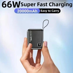 10000mAh Mini Fast Charging Power Bank 66W External Battery Powerbank for iPhone 15 14 Xiaomi Huawei Portable Charger Poverbank