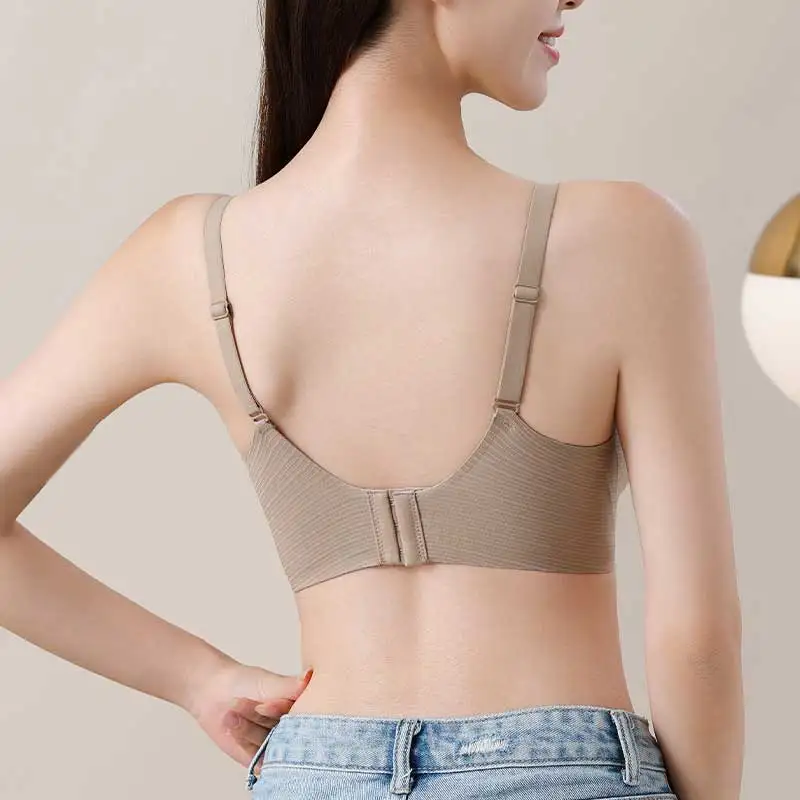 Seamless Bra For Women With Small Breasts Push-up, Anti-sagging, Non-slip Fixed Cup Skin-friendly Comfortable Bra Cover