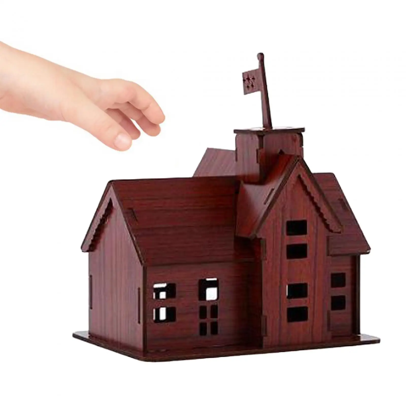 Buildings 3D Puzzle House House Model Wooden Model Kits House for Gift