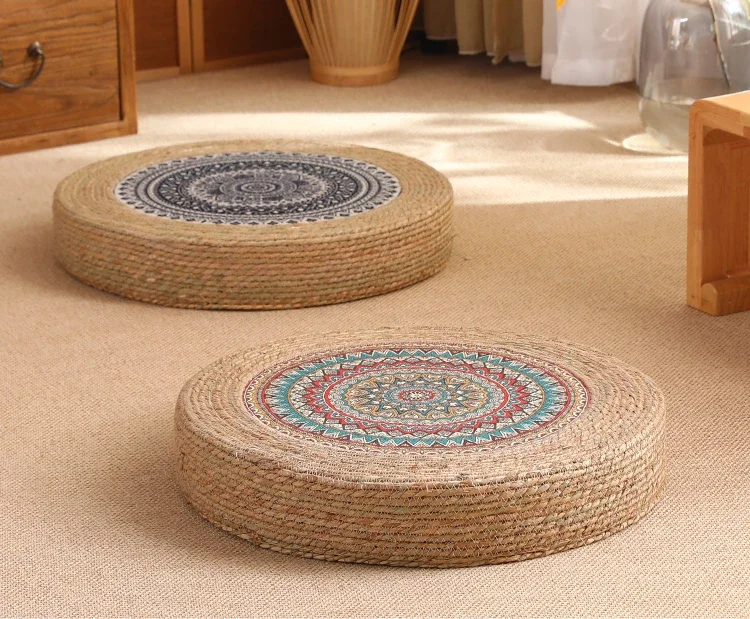 

Handmade Straw futon, seat cushion, straw pier meditation mat, worship Buddha floor mat, kneeling mat, household meditation seat