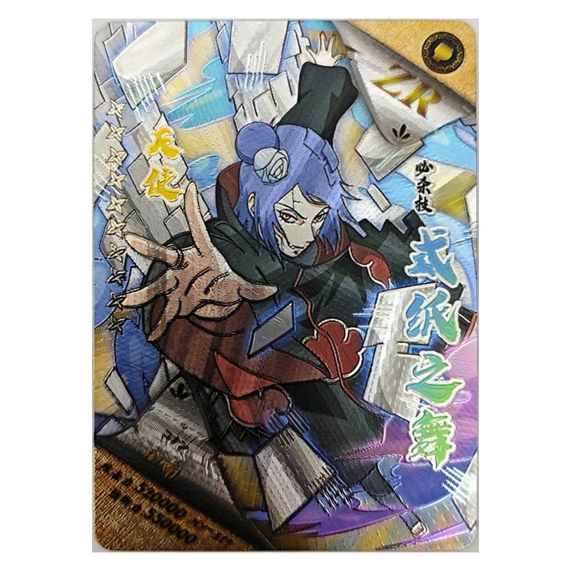 Anime NARUTO Rare ZR Game Namikaze Minato Kakashi Pain Gaara Konan Haruno Sakura Kushina Collectible Cards Birthday Toy Gift view 5