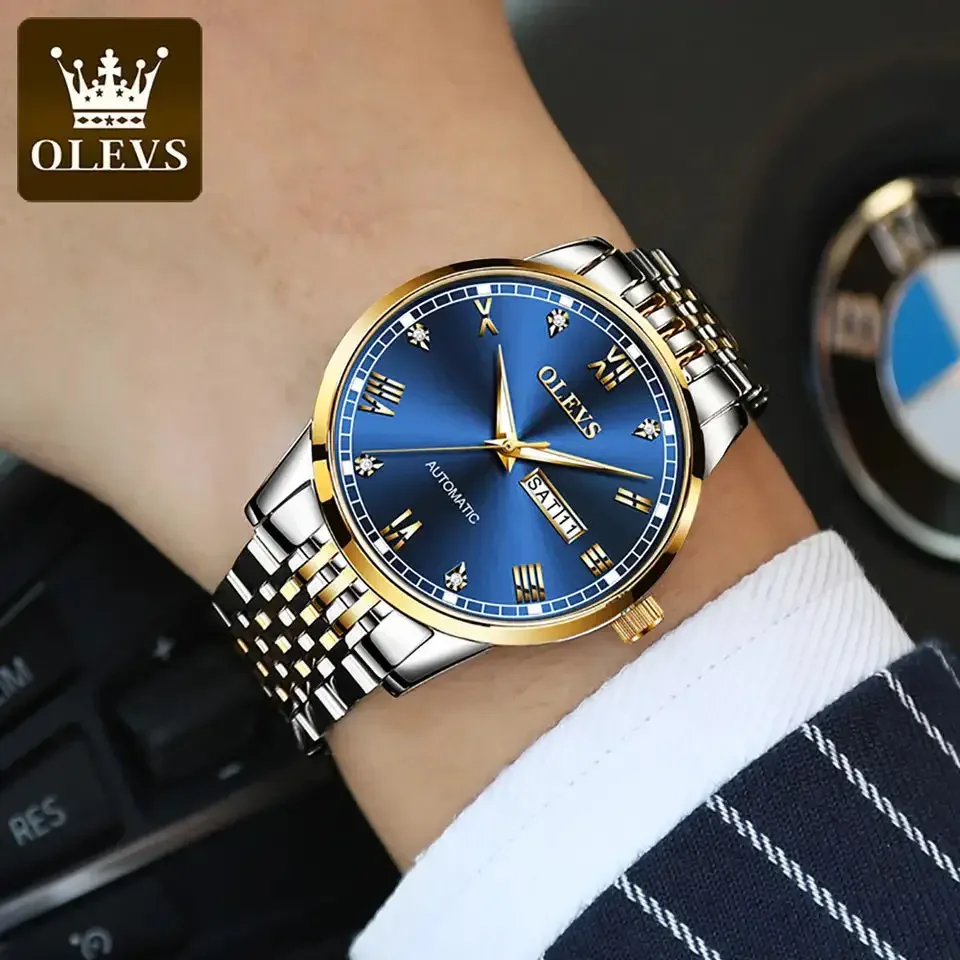 Reloj Hombre orologi con movimento automatico orologi di lusso in acciaio inossidabile per uomo orologio da polso maschile meccanico di alta qualità