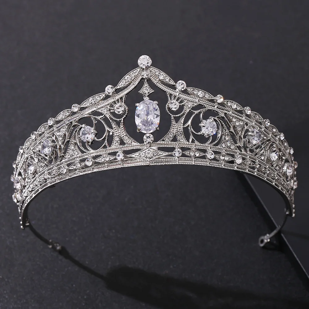 Luxury Crystal Crown Tiara Headband Rhinestone Prom Diadem Crown For Women Bridal Wedding Hair Accessories Jewelry Crown Tiara