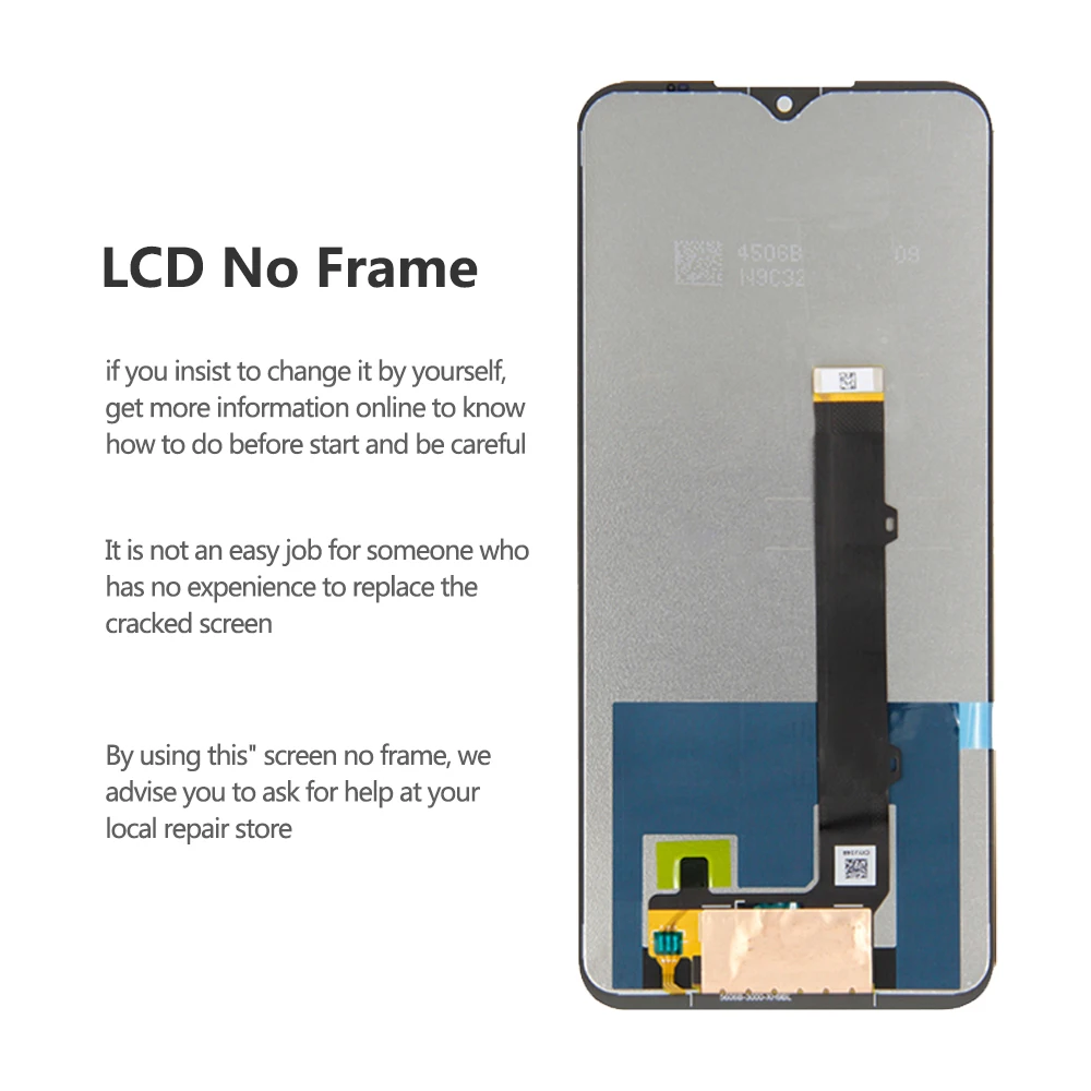 For LG K51 LCD Display Touch Screen Digitizer Assembly For LG Q51 Display LM-Q510N LCD Screen With Frame Replacement 100% Tested