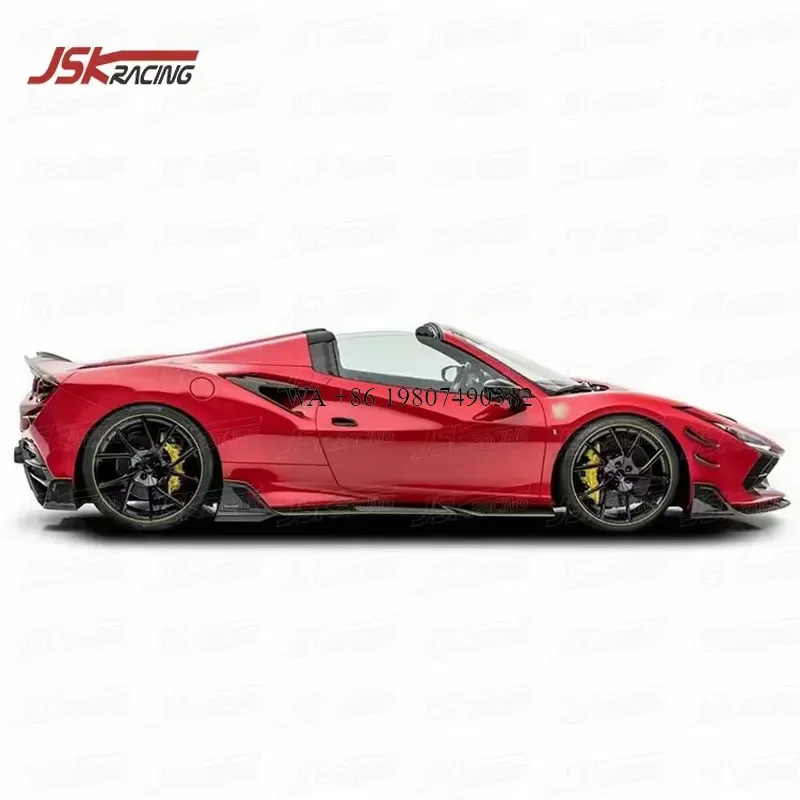 Wmwmnu M Style Dry Carbon Fiber Side Skirts for F8 2019 2020 2021 Car Body Kit Aerodynamic Spoiler Lip Trim