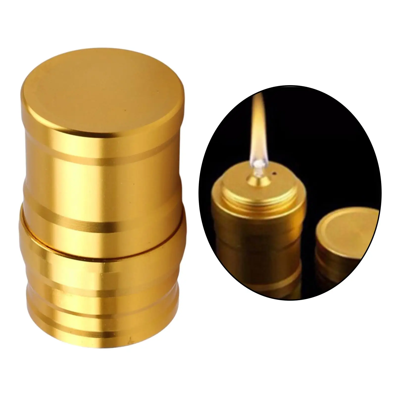 Metal Mini Alcohol Burner Lamp Case Burning for Camping Survival Travel