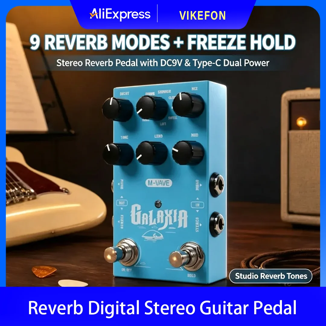 m-vave-galaxia-true-stereo-reverb-effects-pedal-9-algorithms-freeze-function-dual-power-usb-c-dc-for-guitar-bass-synth-vocal
