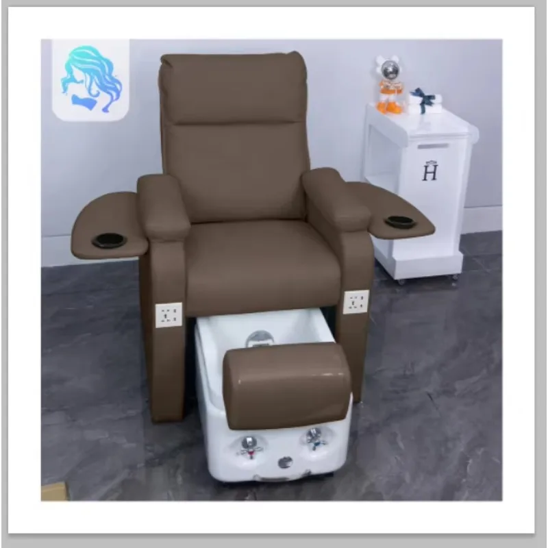 Nail sofa Foot bath chair tattooed eyebrows eyelash tattoo feet Pedicure surf electric back massage put down sofa