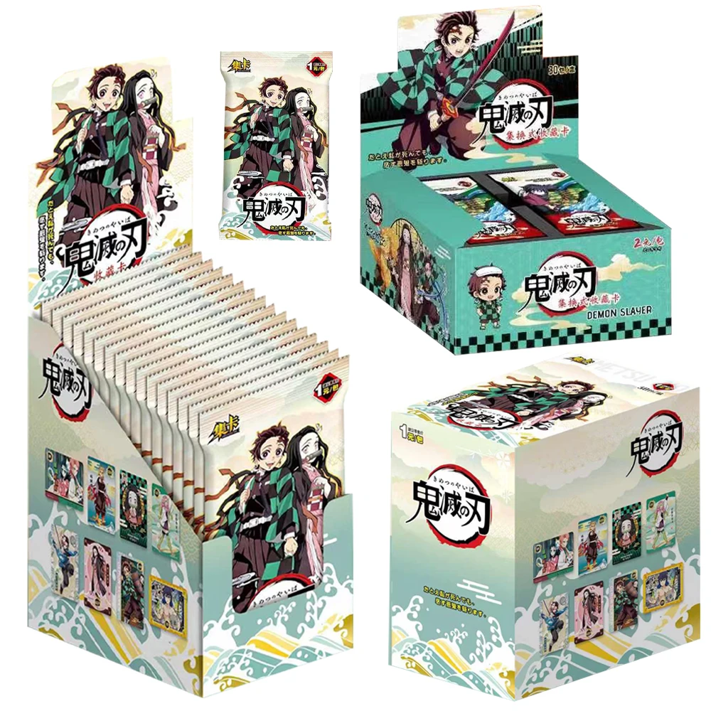 Wholesale New 1m01 2m01 Demon Slayer Cards Collections Booster Box Japanese Anime Game Child Toy Gifts Rare SP SSP SEP SLP Card