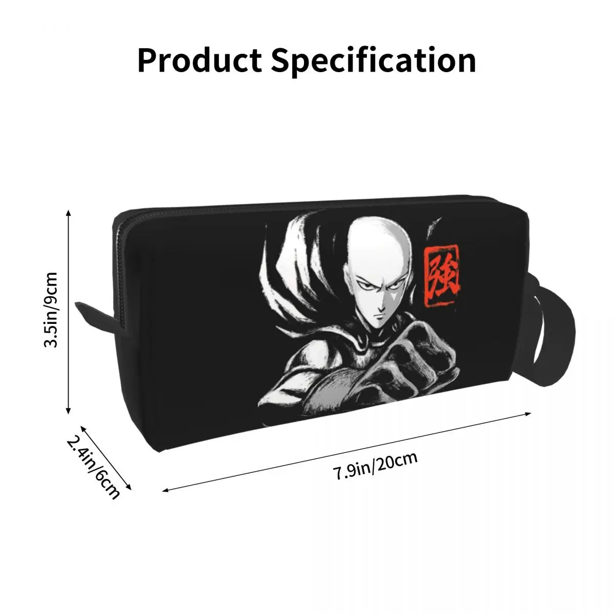 Anime One Punch Man Pencil Case for Boy Girl School Pen Box Pencil Bag Stationery Supplies Travel Women Organizer Pouch