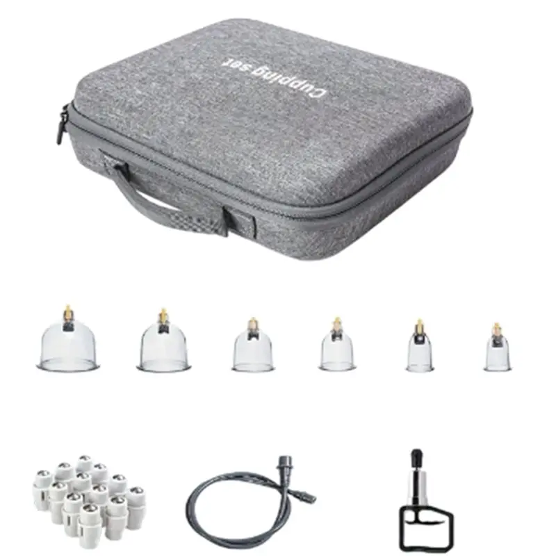 Cupping Manual For Massage Set 22Pcs Multiple Sizes Of Vacuum Cups With Hand Pump Relax Set For Massage