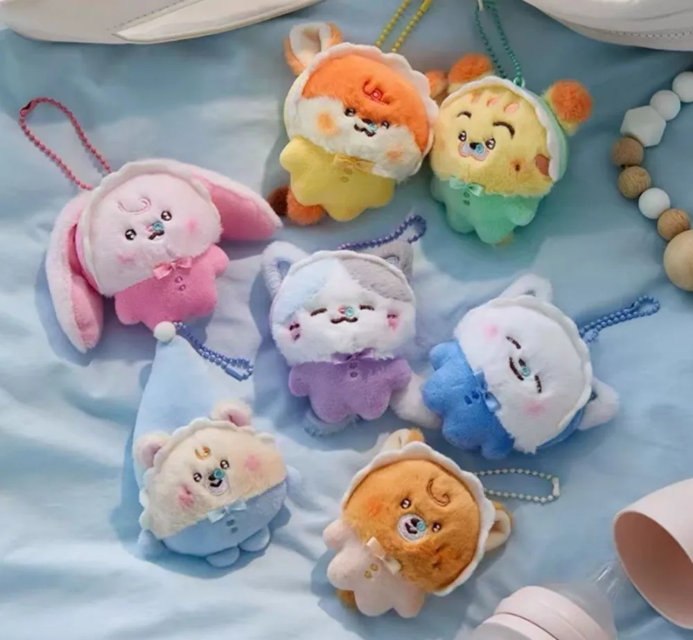 New DREAM 10cm Kpop Idol Soft Plush Keychain Jisung Chenle Renjun Cute Doll Fan Gift Bag Pendant Collection Keyring - view 4
