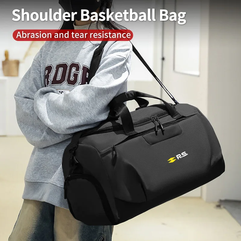 Car Styling Gym Bag Large Capacity Sports Tote Travel Shoulder Backpack For Renault Grand Sill Guard Koleos Kadjar Scenic Megane