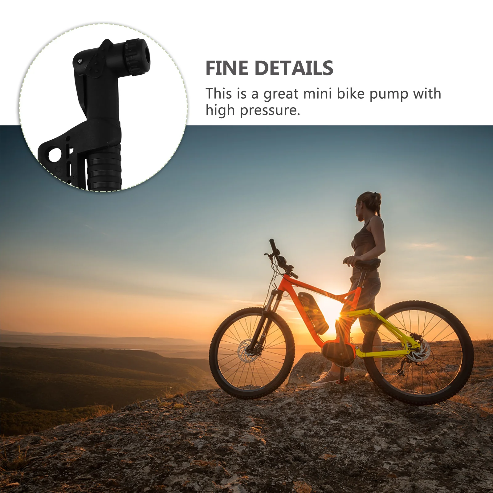

2Pcs Compact Bike Pump Mini Air Pump for Quick Tire Inflation Universal Fit for Bicycle Motorbike Inflatables Accessories