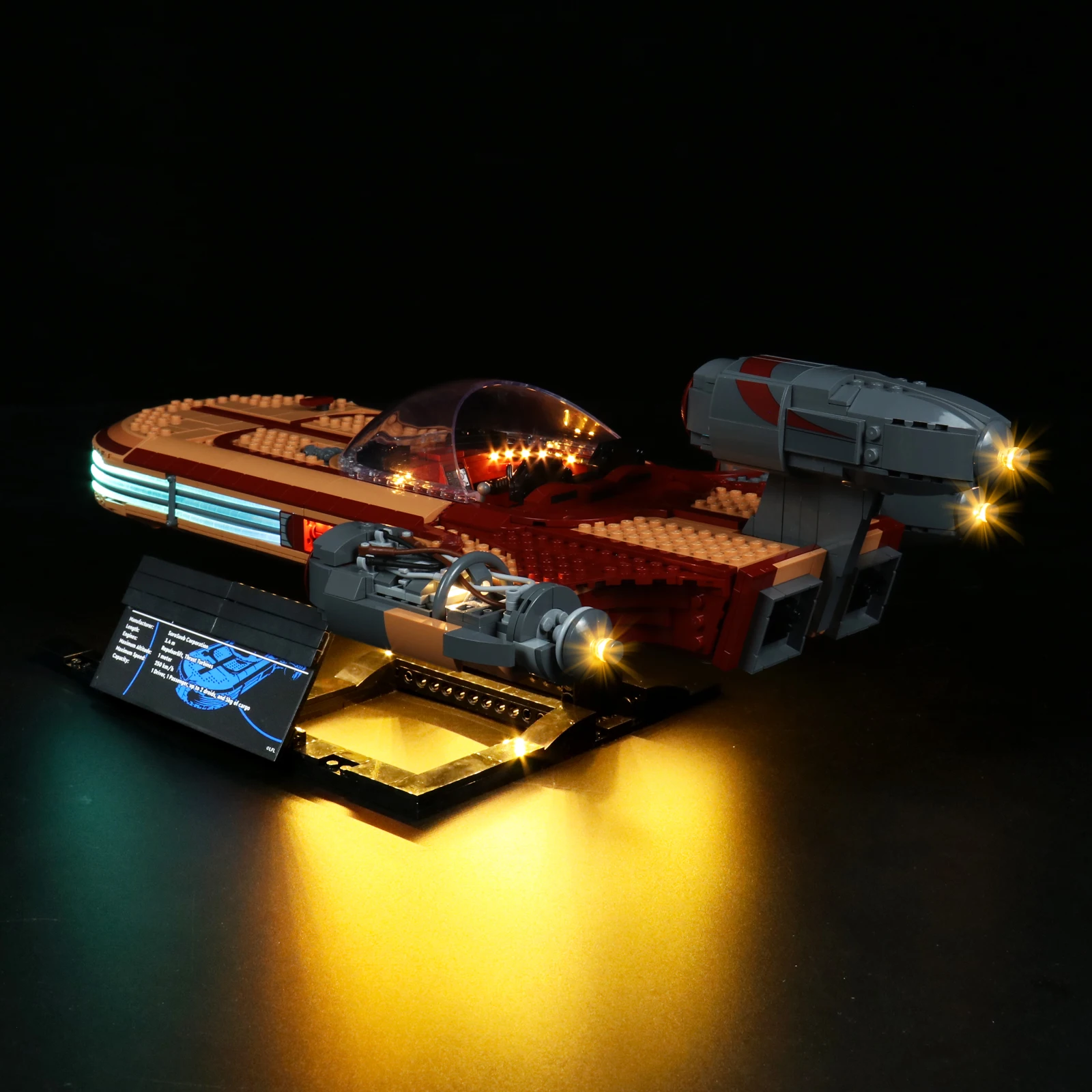 Lazishi LED Light  For 75341 Landspeeder Building Blocks  (NOT Include The Model) Bricks Toys For Children