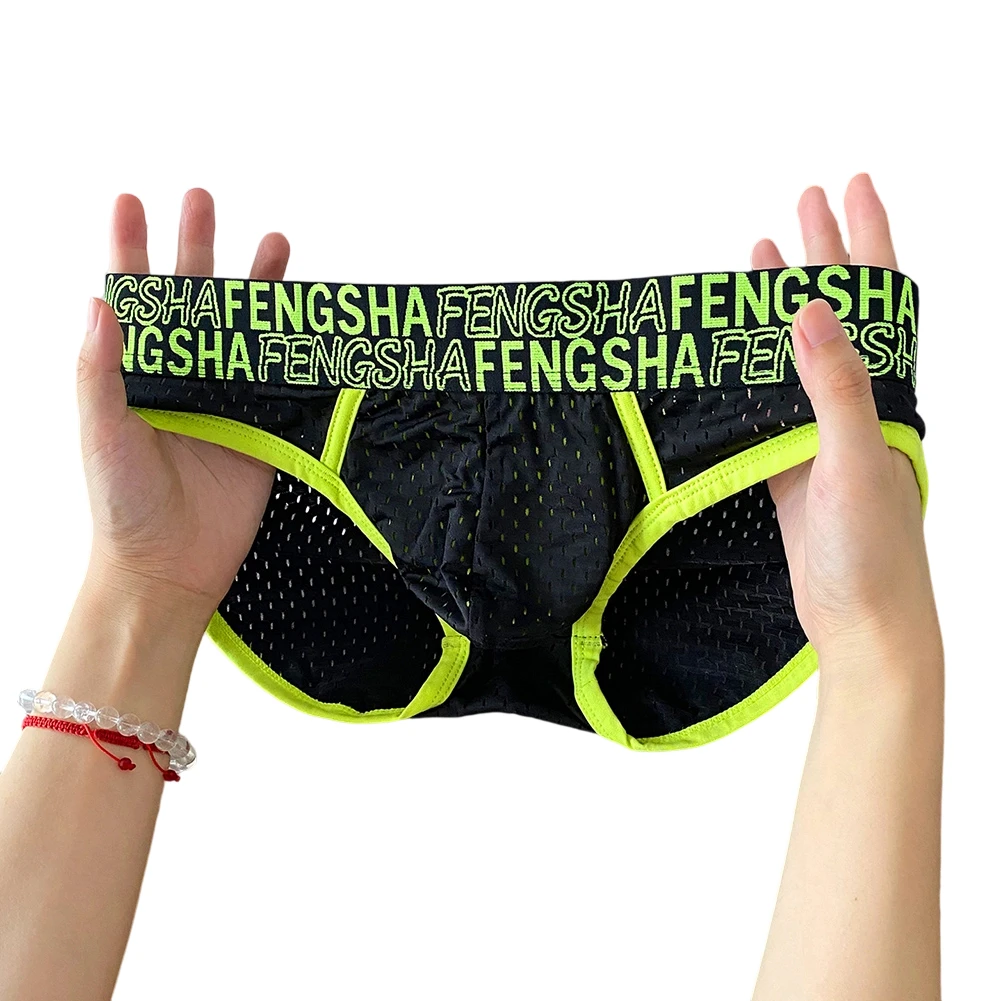 ملابس داخلية كلاسيكية قابلة للتنفس، ملابس داخلية مريحة وخفيفة الوزن، تصميم منخفض الارتفاع، نسيج شبكي، بيكيني أسود #3