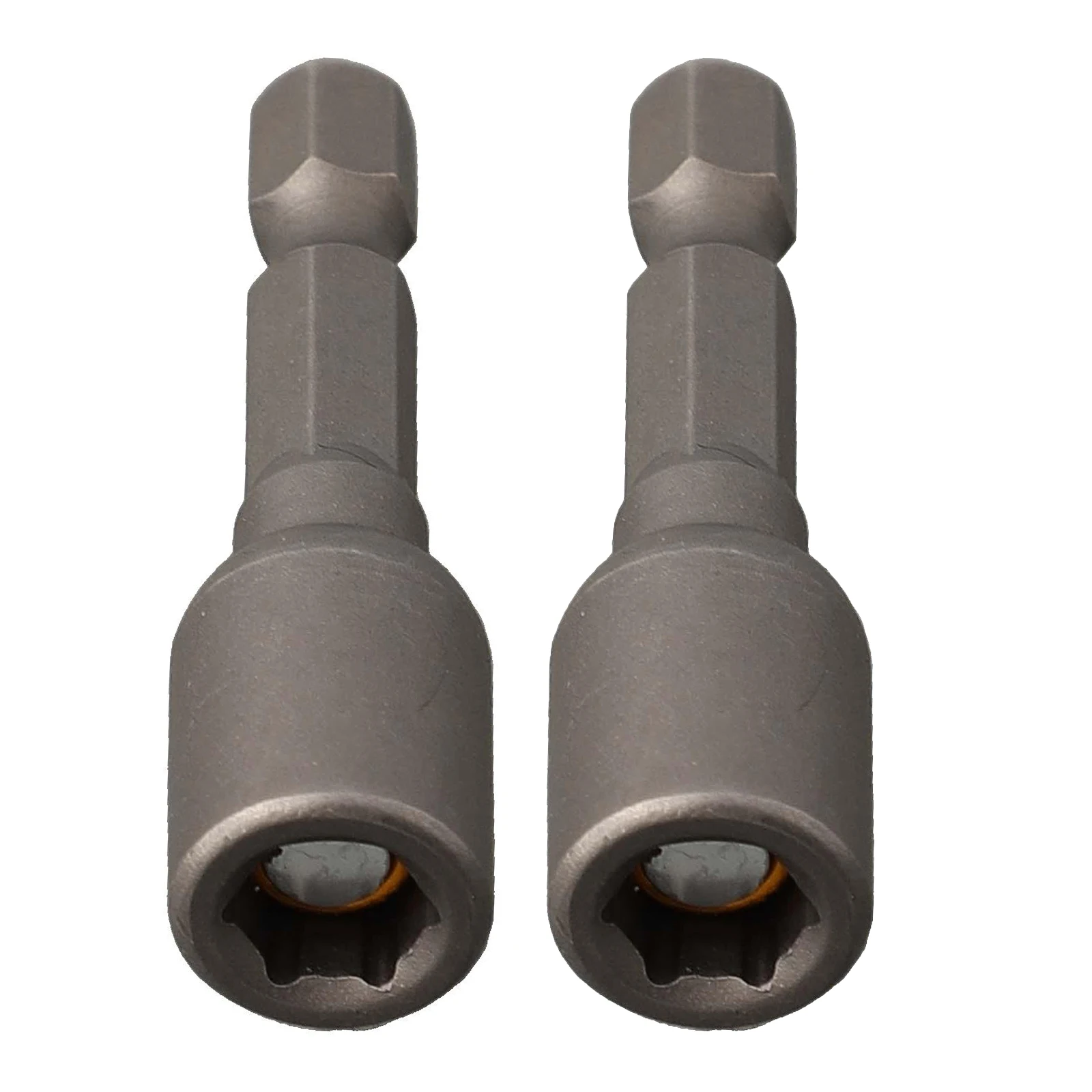 2PCS 6-13mm Impact Socket Magnetic Nut Screwdriver 1/4in Hex Shank Electric Drill Bit For Power Drills Cordless Magnetic Drivers
