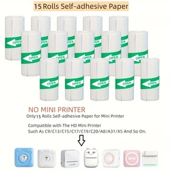 Thermal Paper MINI Printing Self-adhesive Label Sticker For Mini Printers Pose Machine Kid Camera Stickers 57mm Width Rolls