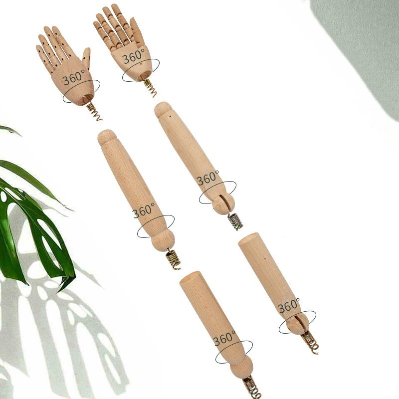 Female Wood Mannequin Arm Hand Accessories For Mannequins Props