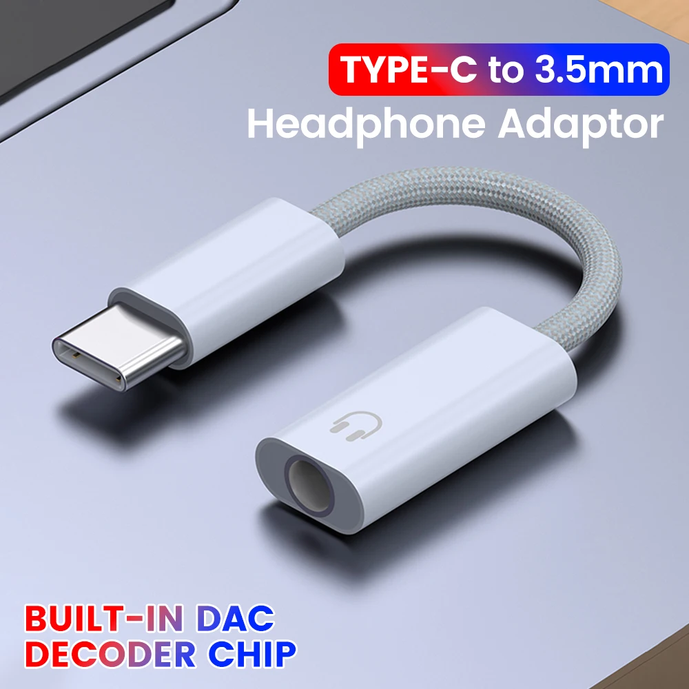 Type C to 3.5mm Jack Audio Cable Earphone AUX Adapter USB C Headphones AUX Audio Converter for Samsung Huawei Xiomi