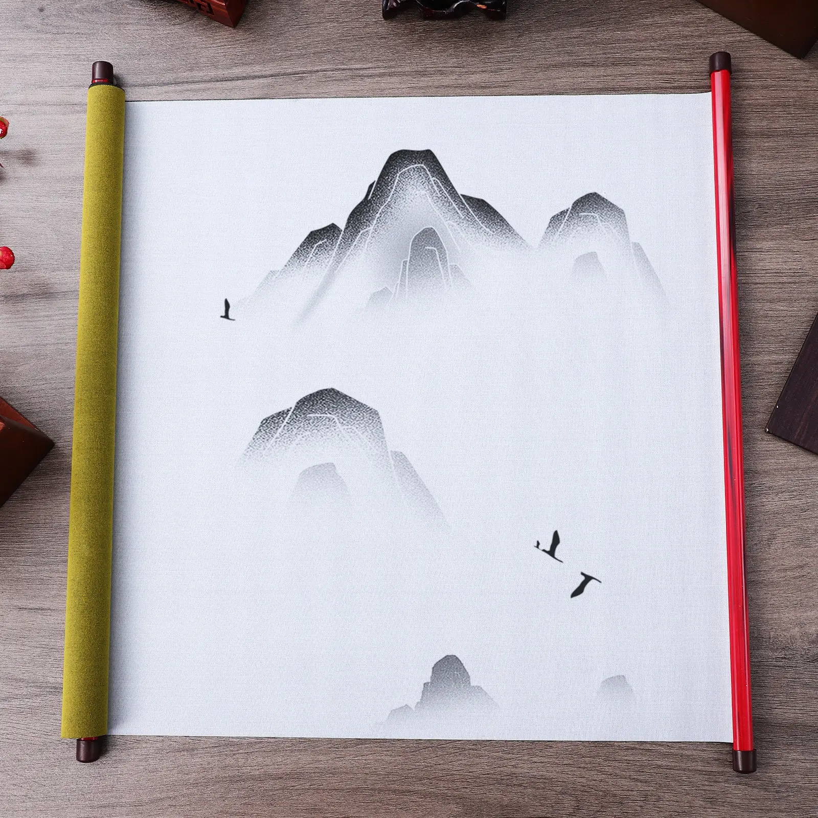 Blank Water Writing Cloth Traditional Scroll Paper for Calligraphy Practicing Recycling Reusable Art Scroll Blank Canvas