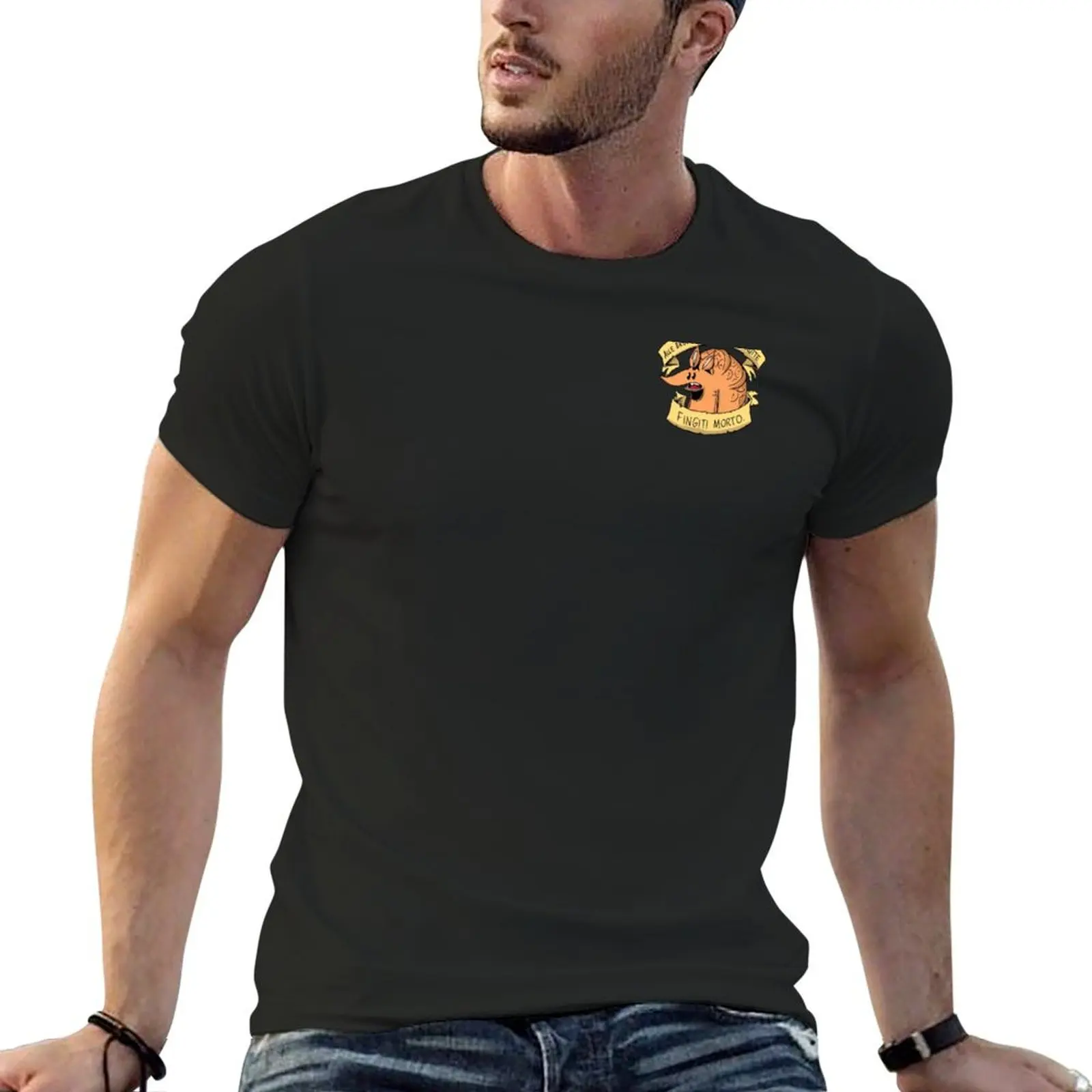 Camiseta con estampado de Armadillo Zero Calcare para hombre, camisas de sudor, camisas de diseñador, moda