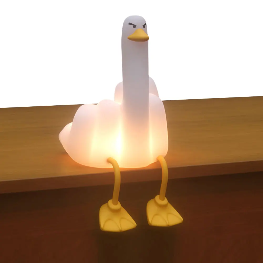 

Duck Night Light Dimmable Cute Silicone Duck Lamp Novelty Animal Night Lamp Bedside Lamp for Bedrooms Living Room
