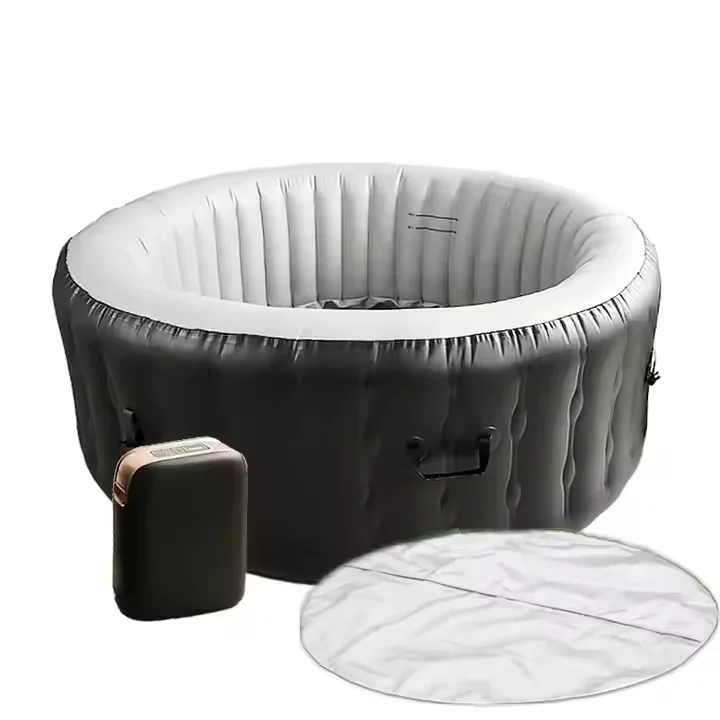 Outdoor Use 6 Person Round Inflatable Hot Tub Bubble Bath Spa Outdoor Round Inflatable Heated Pool view 3