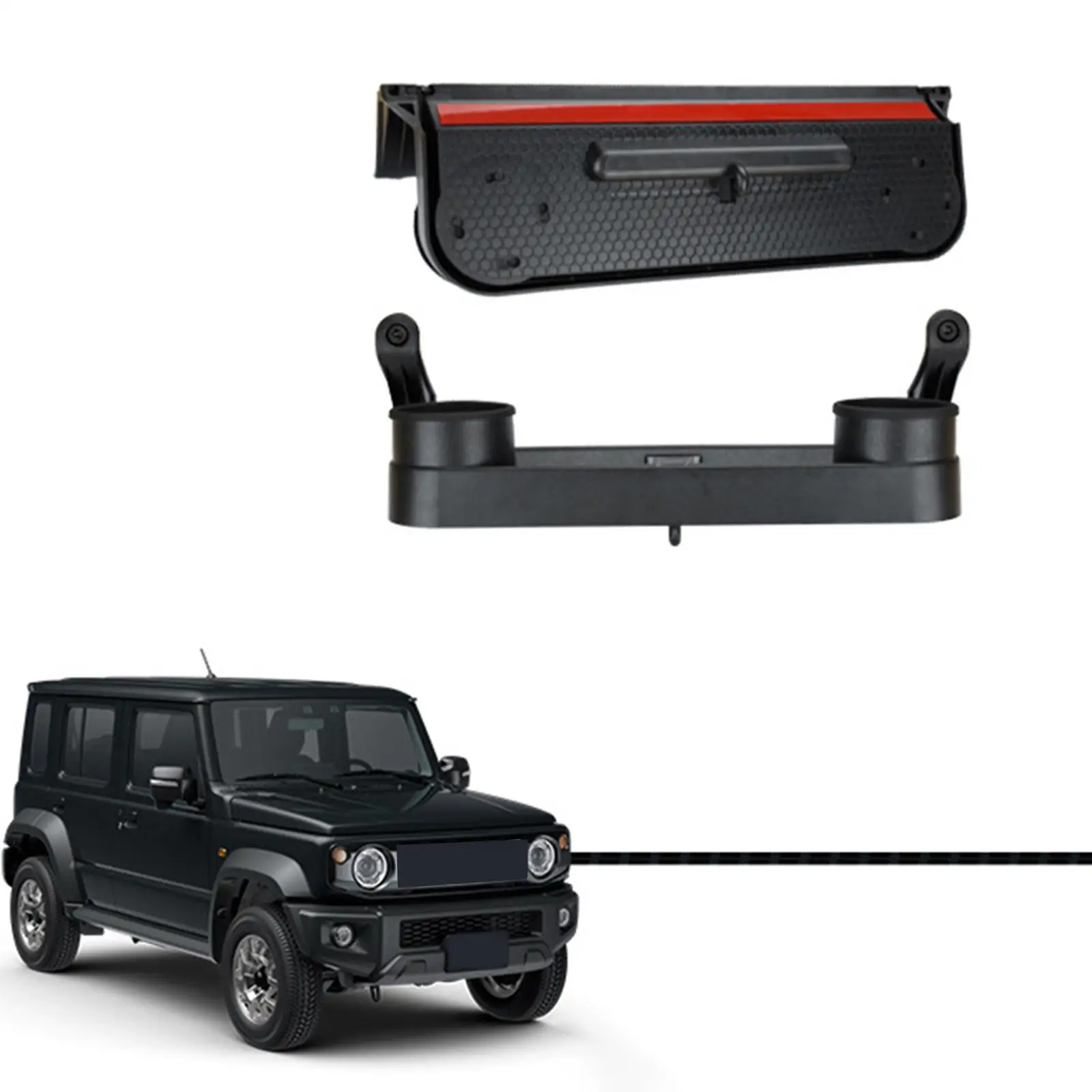 

Car Seat Gap Filler Organizer with Cup Holder Drinks Black Bottles Keys Water Bottle Holder for Suzuki Jimny JC74/jb64/jb74